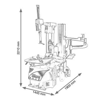 Stroj pre montáž a demontáž pneumatík CORMACH CM 1200 BB (5)