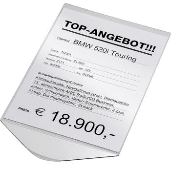 Zástrčný polykarbonátový držiak (A4 na výšku) (1)