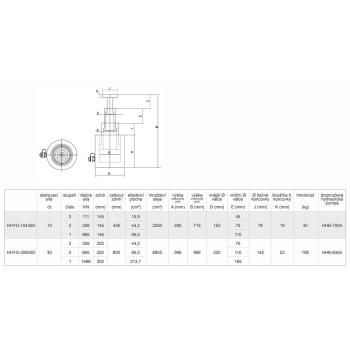Hydraulické zdvíhacie valce HHYG-D (3)