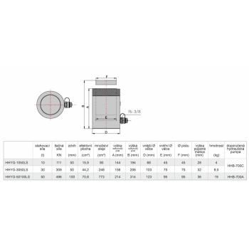 Hydraulické valce s poistnou maticou HHYG-LS (3)