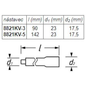 Nástavce predlžovací VDE HAZET 8821KV (2)