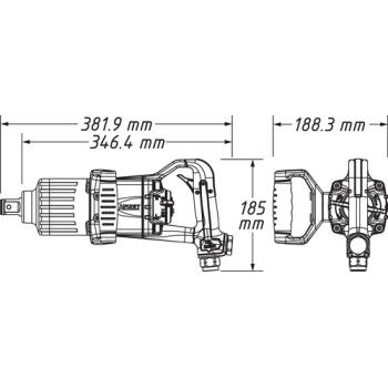 Pneumatický rázový uťahovák HAZET 9014PS-1 (2)