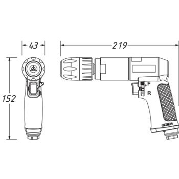 Pneumatická vŕtačka HAZET 9030P-1 (2)