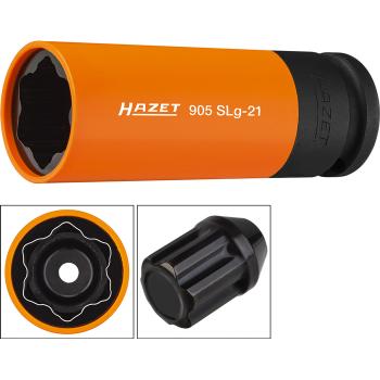 Nástrčná hlavica na skrutky hliníkových diskov HAZET 905SLG-21 (1)