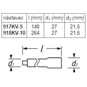 Nástavce predlžovací VDE HAZET 917KV-5 / 918KV-10 (2)