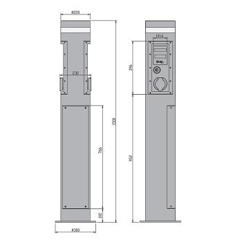 Nabíjacia stanica pre elektromobily (400 V / 11 kW) HY110EPD-T2 (4)