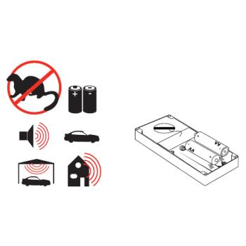 Mobilný ultrazvukový odpudzovač kún a hlodavcov KEMO FG022 (2)