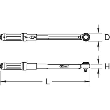 Momentové kľúče s otočným gombíkom KSTOOLS ERGOTORQUE Precision (2)