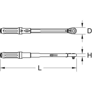 Momentové kľúče s prepínací páčkou KSTOOLS ERGOTORQUE Precision (2)