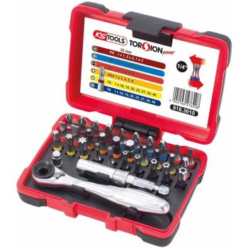 Sada bitov s račňou KSTOOLS TORSIONpower 918.3010 (1)