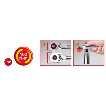 Račňa prepínací KSTOOLS SLIMPOWER 920.1490 (2)