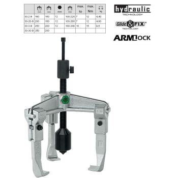 3-ramenné hydraulické sťahováky KUKKO 30-B (1)