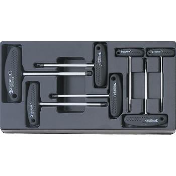 Sada skrutkovačov TORX TAMPER RESISTANT s T-rukoväťou STAHLWILLE 10769B/7 (1)