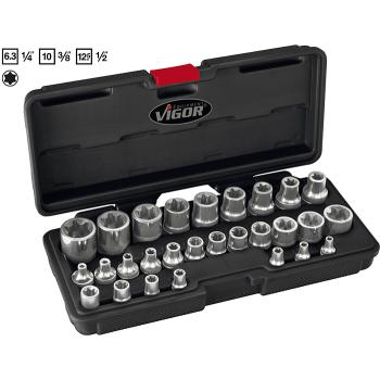 Sada nástrčných hlavíc TORX VIGOR V2687 (1)