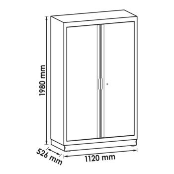 Skriňa s dvojkrídlovými dverami VIGOR V6000-03XL (2)