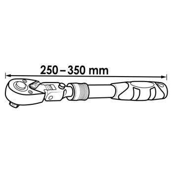 Račňa prepínacia kĺbová výsuvná VIGOR V6638N (2)