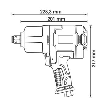 Pneumatický rázový uťahovač VIGOR V6899N (3)